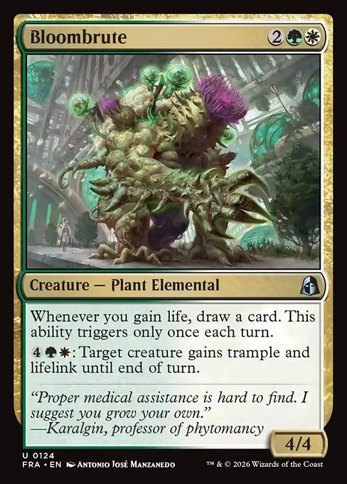 Bloombrute, original Magic card illustrated by Antonio José Manzanedo
