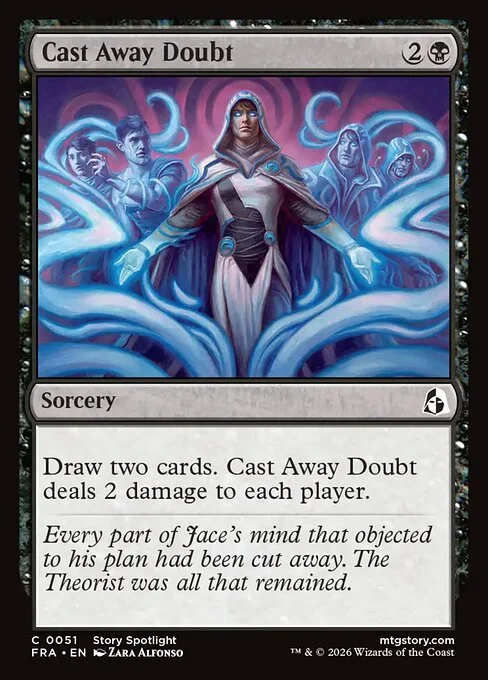 Cast Away Doubt, original Magic card illustrated by Zara Alfonso