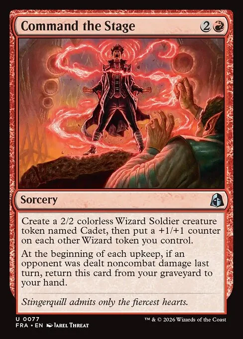 Command the Stage, original Magic card illustrated by Jarel Threat