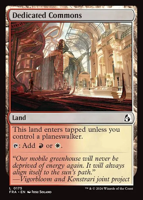 Dedicated Commons, original Magic card illustrated by Josu Solano