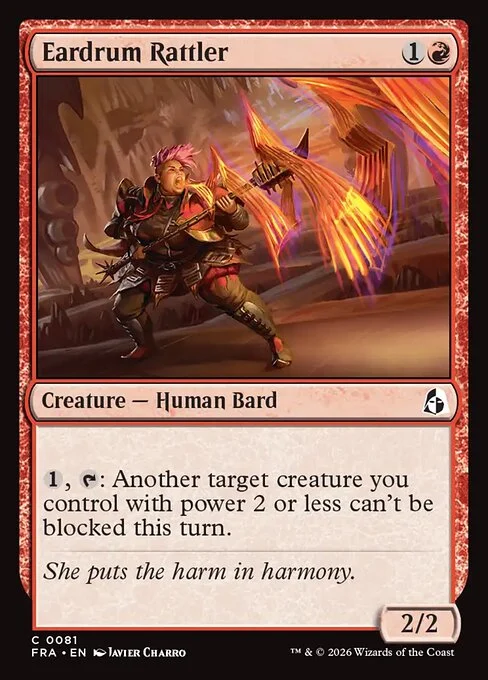 Eardrum Rattler, original Magic card illustrated by Javier Charro