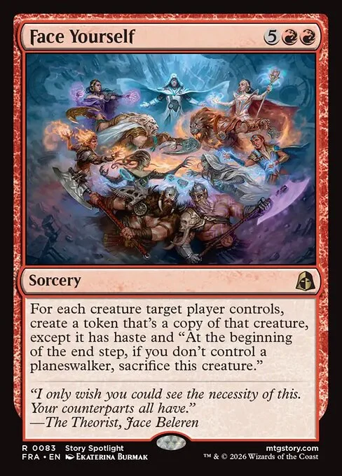 Face Yourself, original Magic card illustrated by Ekaterina Burmak