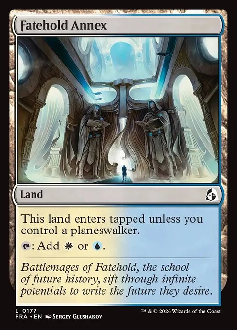 Fatehold Annex, original Magic card illustrated by Sergey Glushakov