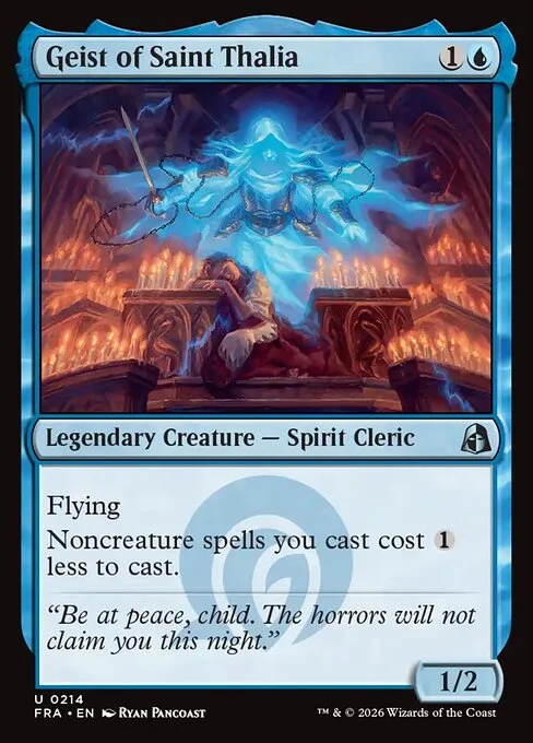 Geist of Saint Thalia, original Magic card illustrated by Ryan Pancoast
