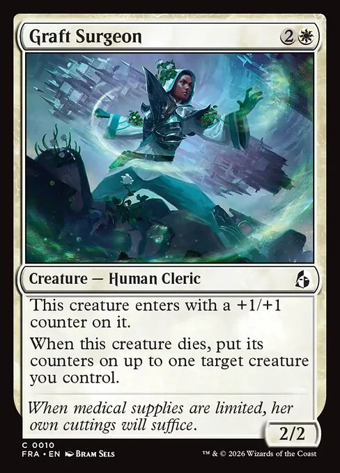 Graft Surgeon, original Magic card illustrated by Bram Sels