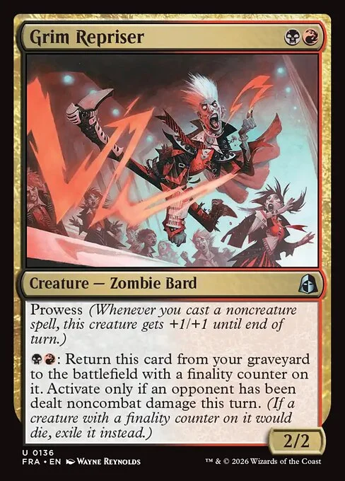 Grim Repriser, original Magic card illustrated by Wayne Reynolds