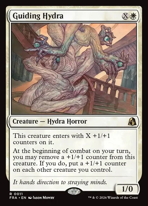 Guiding Hydra, original Magic card illustrated by Jason Mowry
