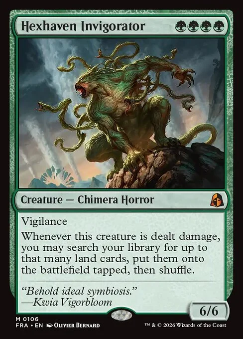 Hexhaven Invigorator, original Magic card illustrated by Olivier Bernard