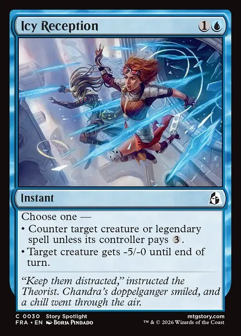 Icy Reception, original Magic card illustrated by Borja Pindado