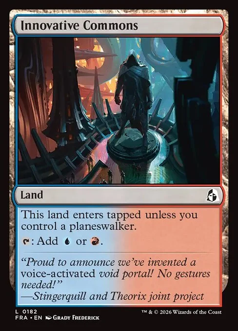Innovative Commons, original Magic card illustrated by Grady Frederick