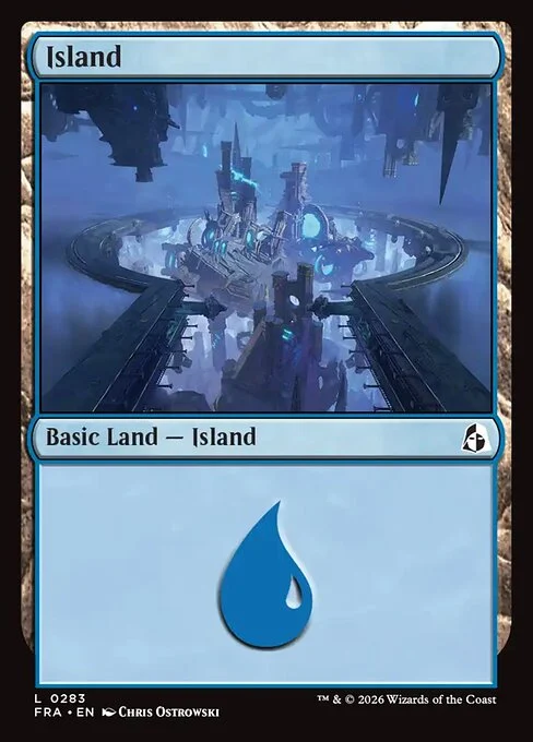 Island, original Magic card illustrated by Chris Ostrowski