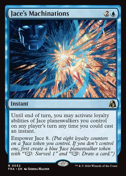 Jace's Machinations, original Magic card illustrated by Serena Malyon