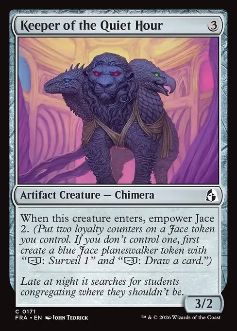 Keeper of the Quiet Hour, original Magic card illustrated by John Tedrick