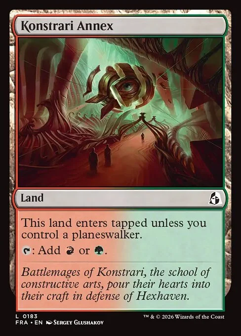 Konstrari Annex, original Magic card illustrated by Sergey Glushakov