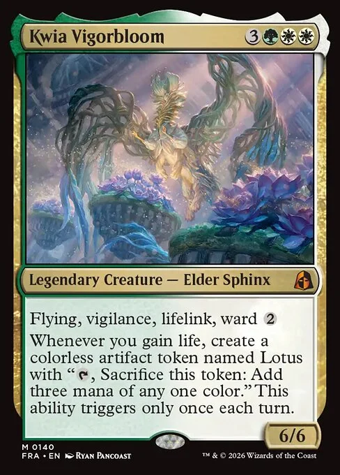 Kwia Vigorbloom, original Magic card illustrated by Ryan Pancoast