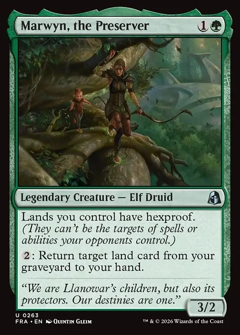 Marwyn, the Preserver, original Magic card illustrated by Quintin Gleim