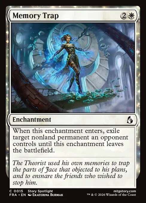 Memory Trap, original Magic card illustrated by Ekaterina Burmak