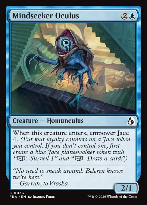 Mindseeker Oculus, original Magic card illustrated by Ioannis Fiore