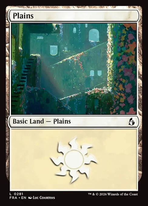 Plains, original Magic card illustrated by Luc Courtois