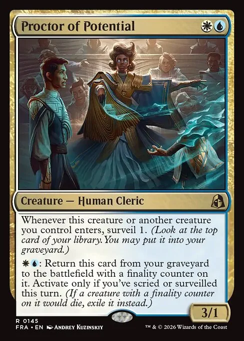 Proctor of Potential, original Magic card illustrated by Andrey Kuzinskiy