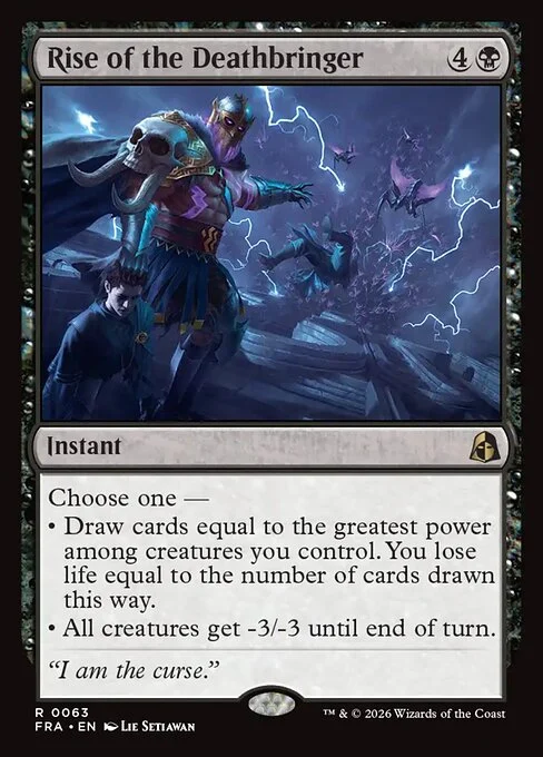 Rise of the Deathbringer, original Magic card illustrated by Lie Setiawan