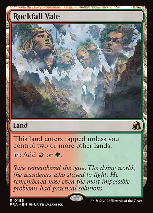 Rockfall Vale, original Magic card illustrated by Cristi Balanescu