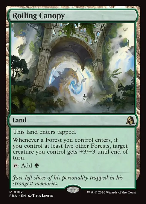 Roiling Canopy, original Magic card illustrated by Titus Lunter