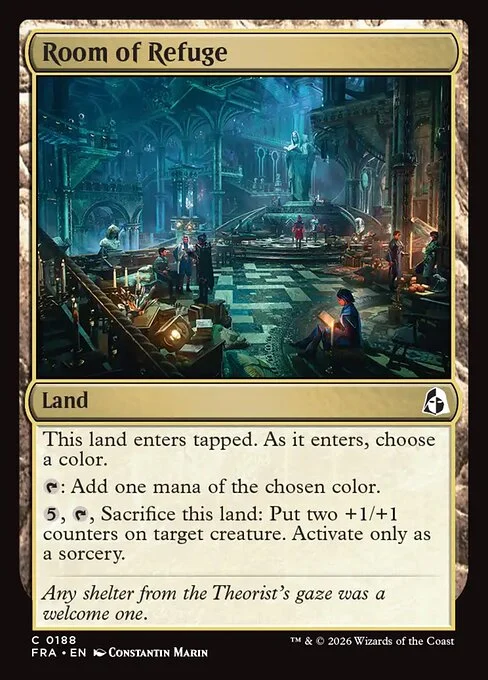 Room of Refuge, original Magic card illustrated by Constantin Marin