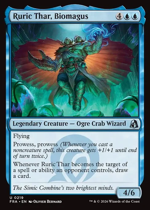 Ruric Thar, Biomagus, original Magic card illustrated by Olivier Bernard
