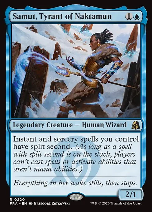 Samut, Tyrant of Naktamun, original Magic card illustrated by Grzegorz Rutkowski
