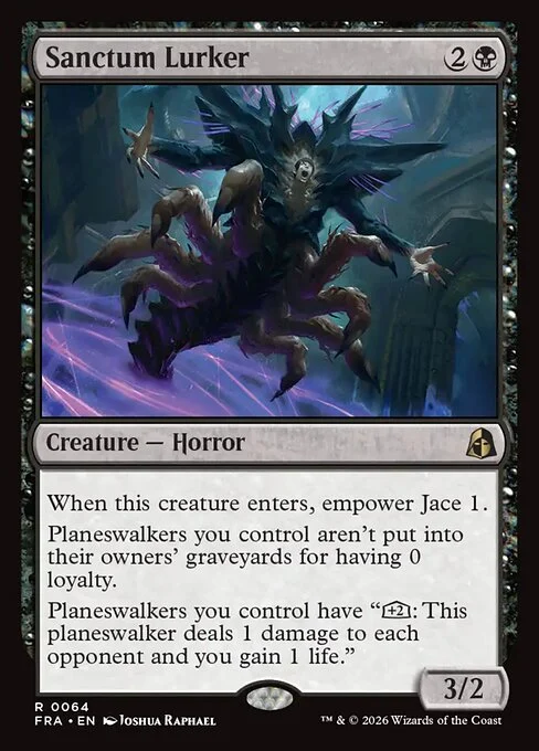 Sanctum Lurker, original Magic card illustrated by Joshua Raphael