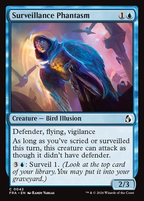 Surveillance Phantasm, original Magic card illustrated by Randy Vargas