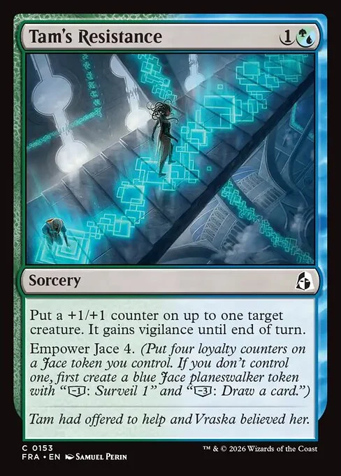 Tam's Resistance, original Magic card illustrated by Samuel Perin