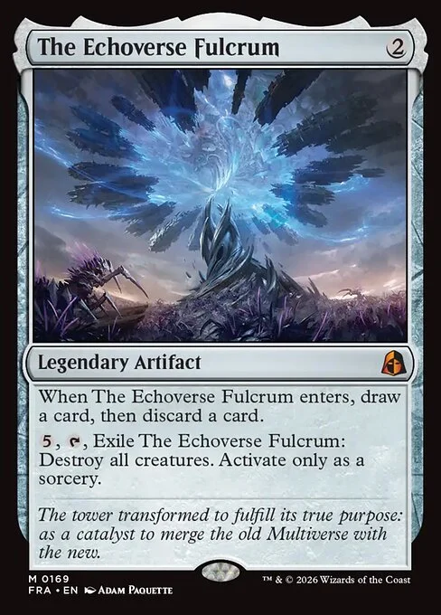 The Echoverse Fulcrum, original Magic card illustrated by Adam Paquette