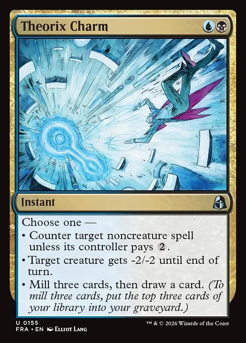 Theorix Charm, original Magic card illustrated by Elliot Lang