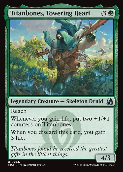 Titanbones, Towering Heart, original Magic card illustrated by Jesper Ejsing