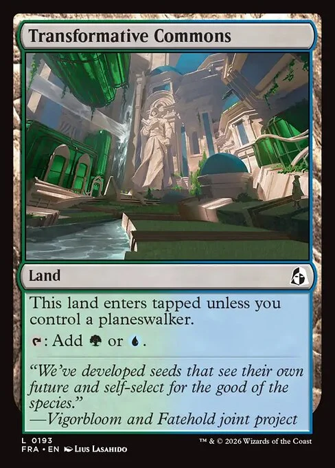 Transformative Commons, original Magic card illustrated by Lius Lasahido