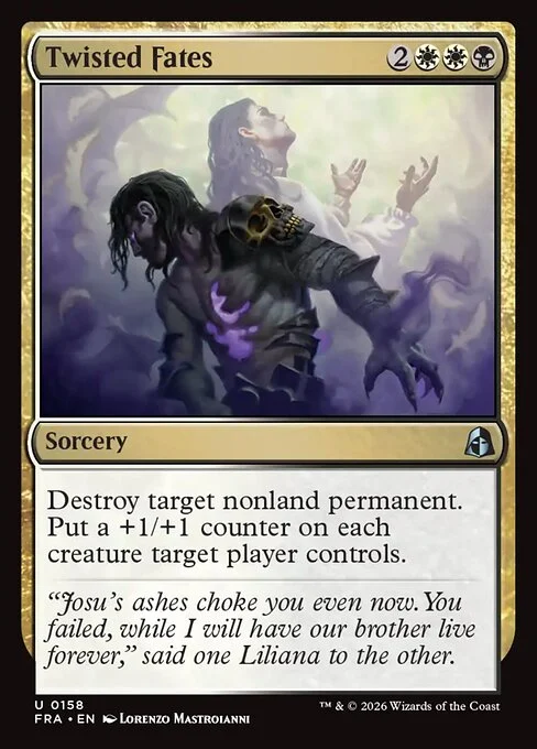 Twisted Fates, original Magic card illustrated by Lorenzo Mastroianni