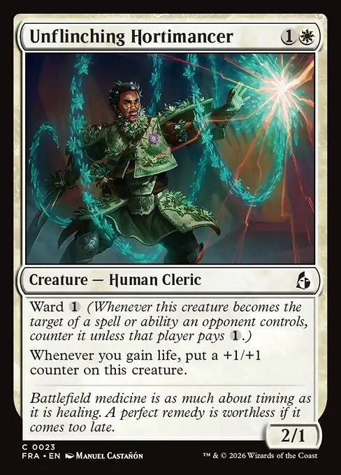 Unflinching Hortimancer, original Magic card illustrated by Manuel Castañón
