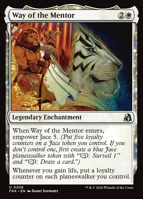 Way of the Mentor, original Magic card illustrated by Danny Schwartz