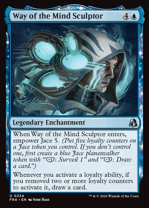 Way of the Mind Sculptor, original Magic card illustrated by Josh Hass